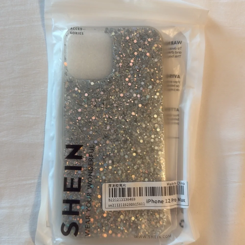 ❤️❤️ 5 SHEIN Multicolor Glitter and Patterned Phone iPhone 12 Pro Max Covers